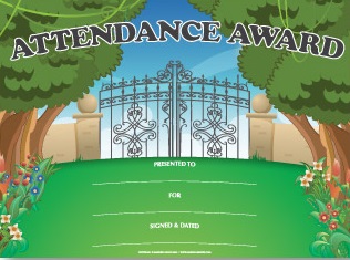 (image for) Attendance Award 25 Certificates